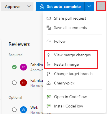 Merging a Pull Request